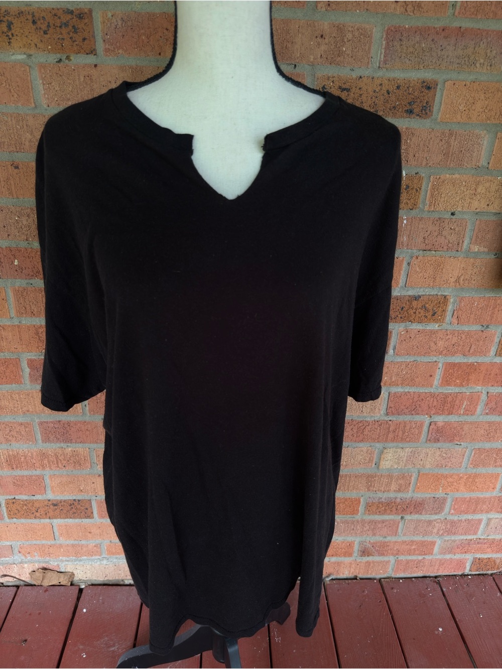 Unisex Black Tee with Moth & Crescent Moon Graphic - Picture 2 of 4
